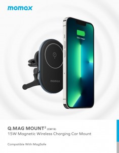 Momax Q.Mag Mount 2 CM19 磁吸無線車充支架